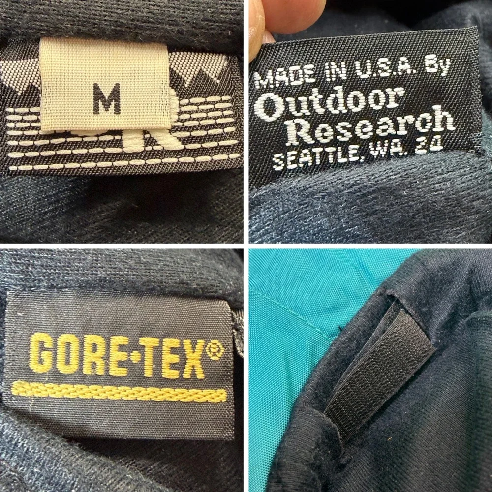 Outdoor Research Seattle Sombrero Adult M Blue/Teal Gore-Tex Rain Hat USA Made